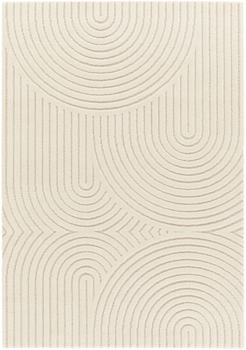 Webteppich Cocoon beige 80 x 150 cm