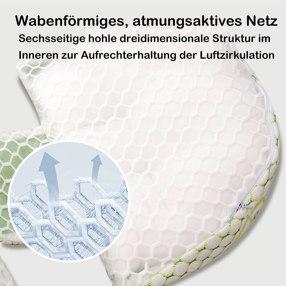 NUODWELL Seitenschläferkissen Lumbalkissen Rücken Hüfte Lendenwirbelstütze für schwangere Frauen