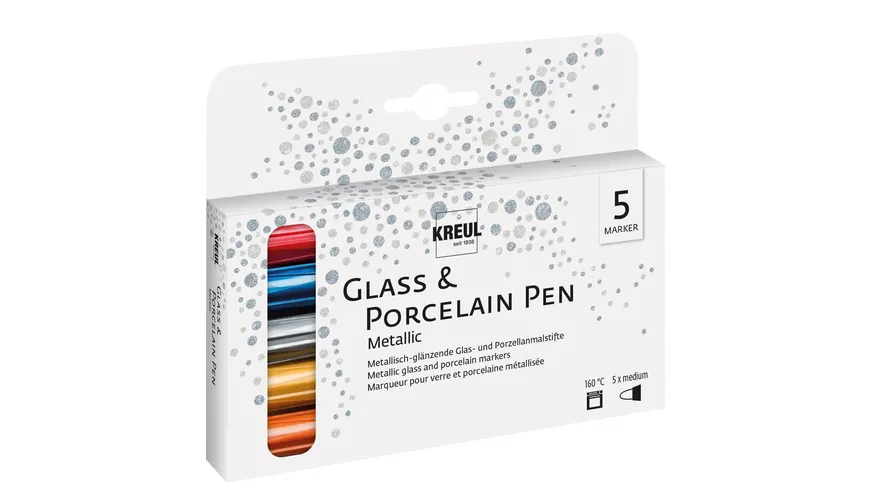 KREUL PorcelainPen 5er Set metallic