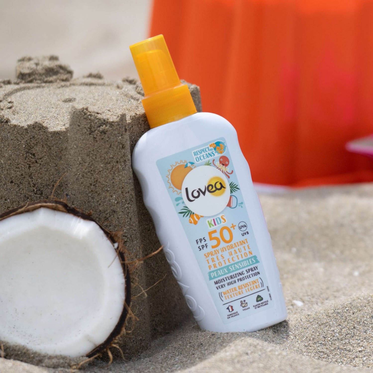 Lovea Nawilżający spray SPF 50+ Bardzo wysoka ochrona dla dzieci