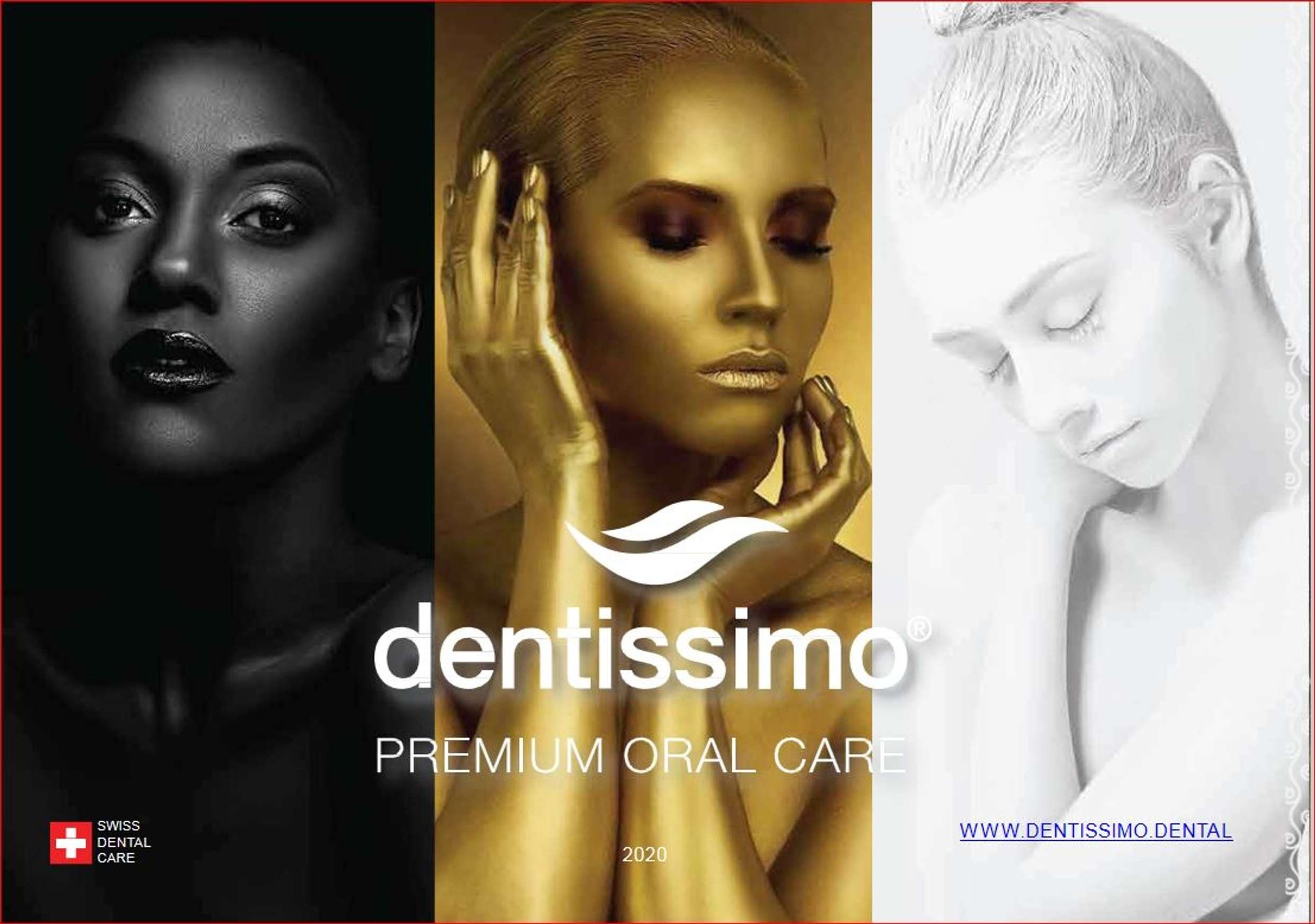 dentissimo Zahnpasta PRO-whitening, (Geschenk-Set, 1-St) Natürliche Aufhellung, Reinigung