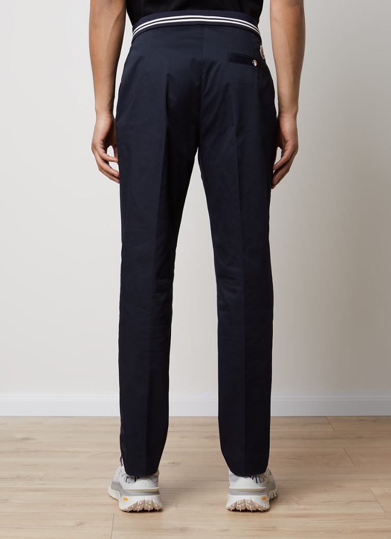 Pantaloni Moncler cu croială dreaptă și buzunare laterale