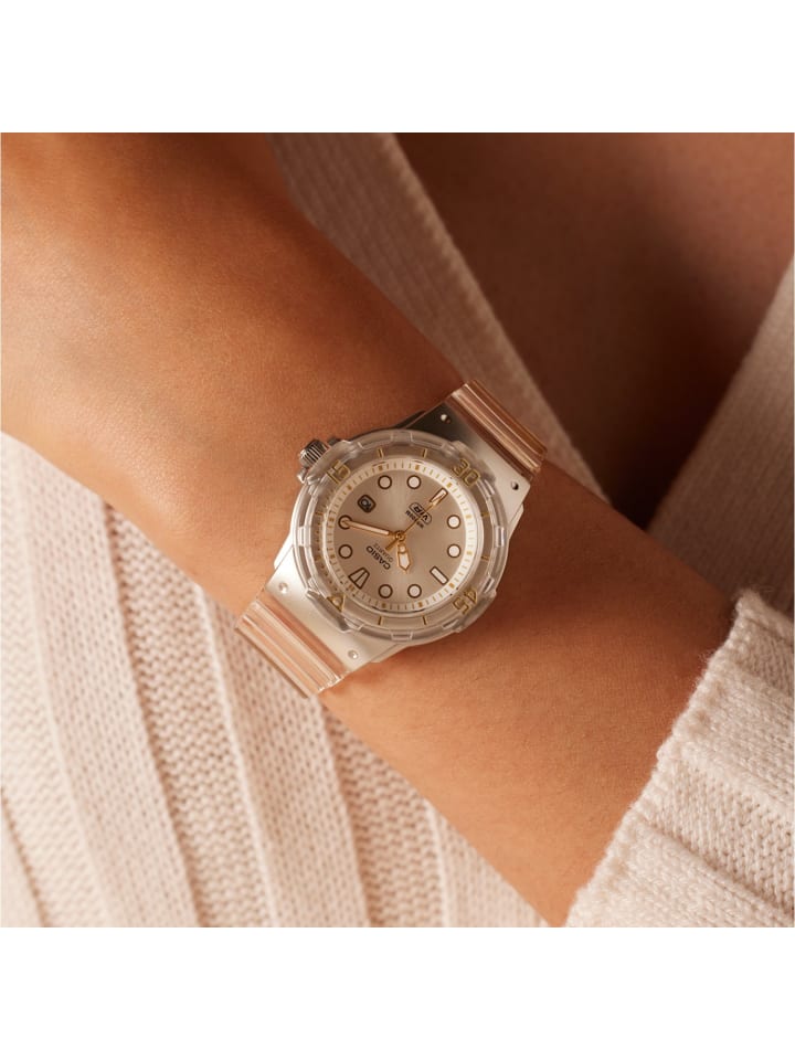 Casio Kunststoff Quarzuhr Casio Weiß günstig kaufen 20,5 cm