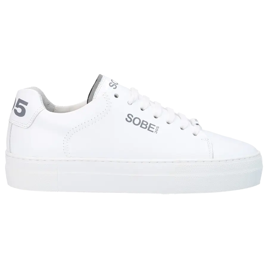 305 SOBE - Sneaker low MIAMI Kalbsleder - weiß
