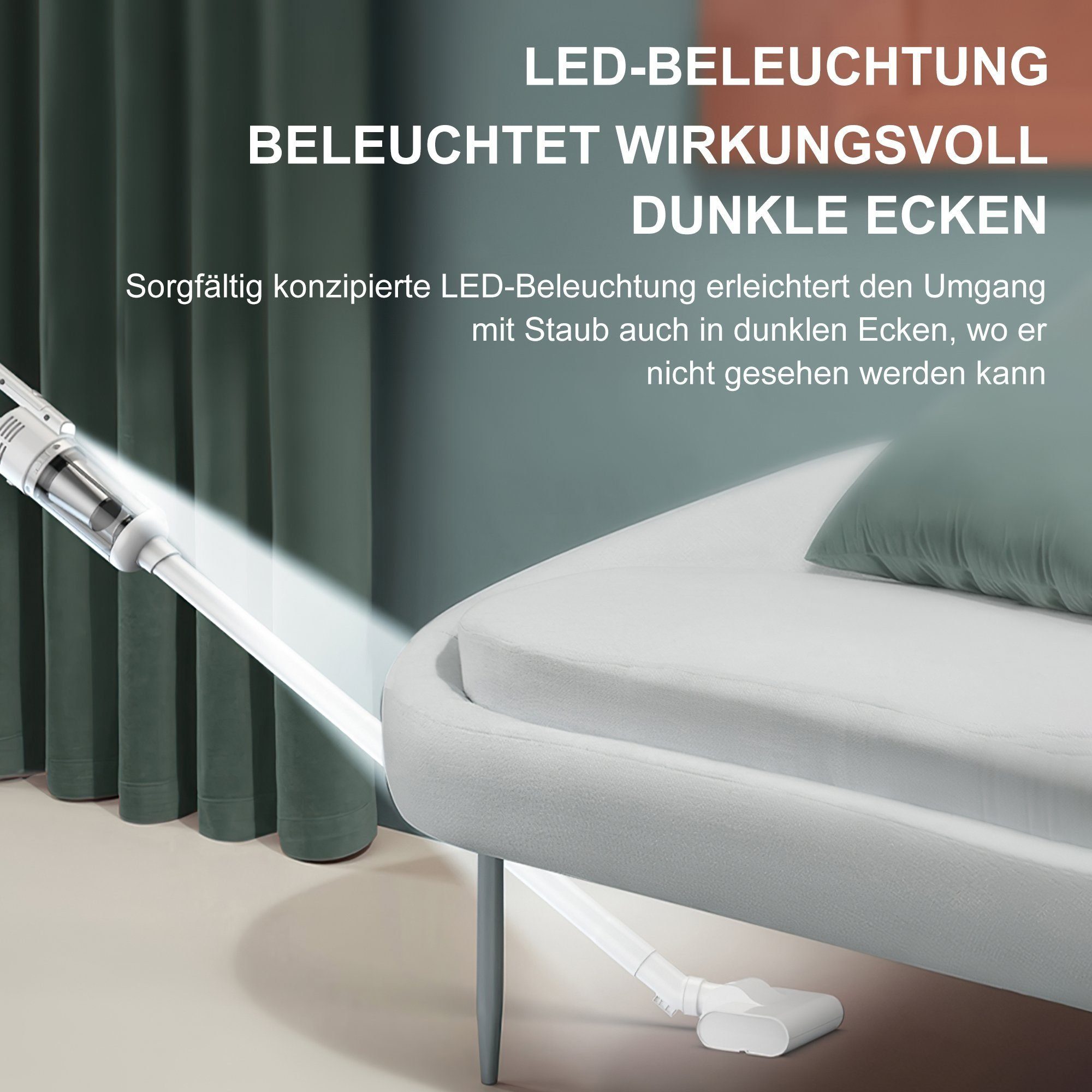 Vbrisi Akku-Handstaubsauger Handstaubsauger, Autostaubsauger 7500Pa Staubsauger, 4-in-1Multifunktionaler, Mit 4000mA-Akku, kann für eine lange Zeit arbeiten. Kann in Wohnungen, Autos usw. verwendet werden, für nassen und trockenen Gebrauch.