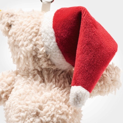 Cosy Christmas Anhänger Ben Teddybär, 12 cm, beige
