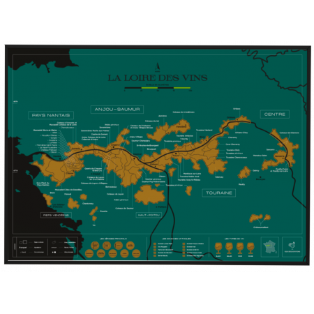 LA LOIRE DES VINS - CARTE A GRATTER