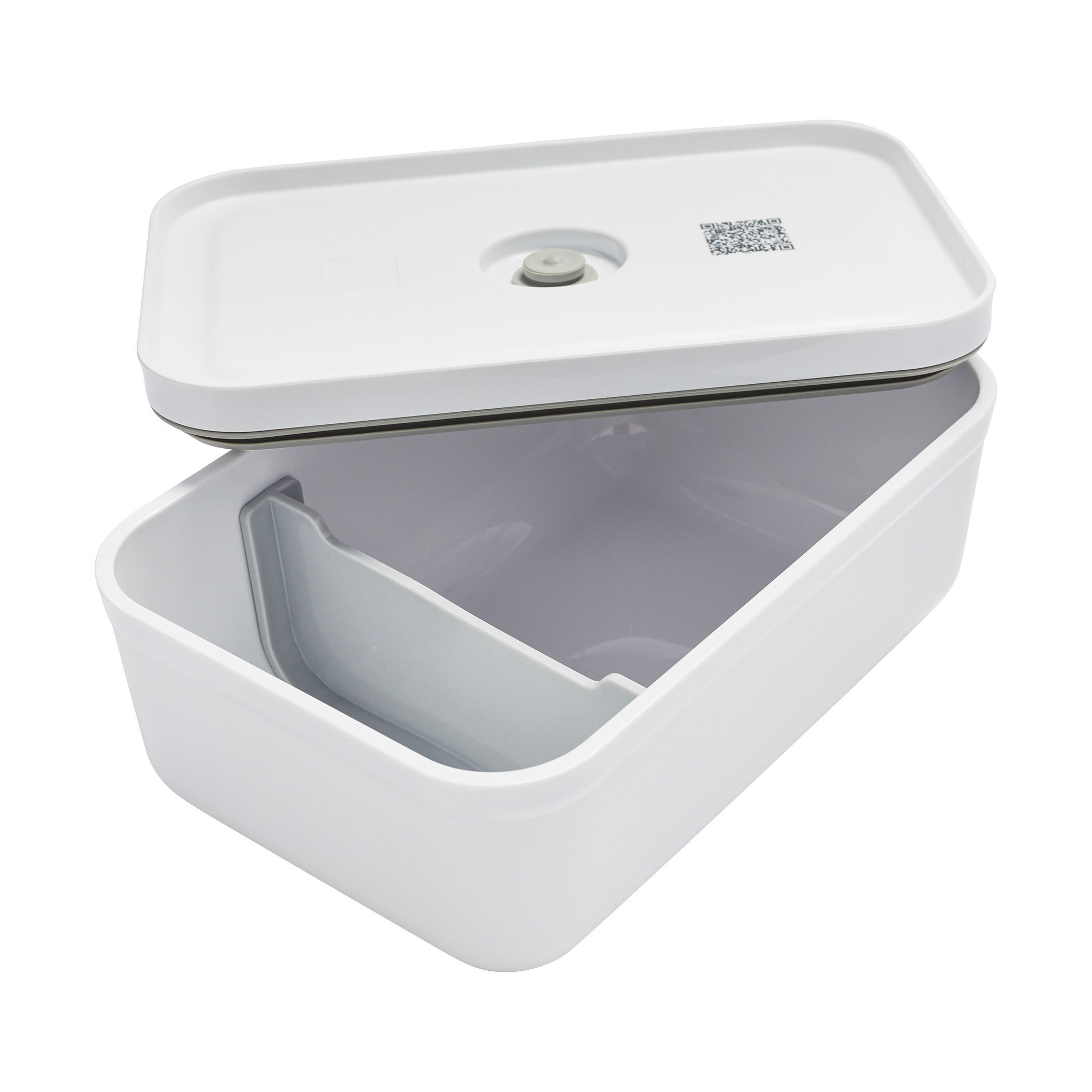 Vakuum Lunchbox L, Kunststoff, Weiß-grau