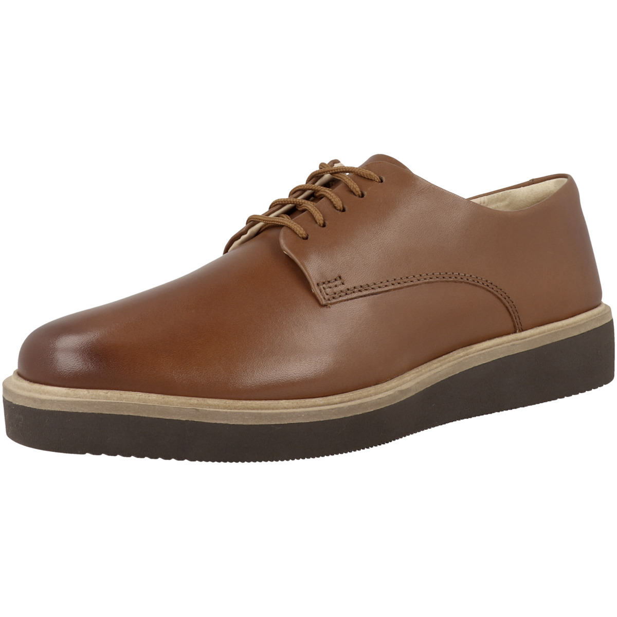 Clarks Glickly Derby Leather Schnürschuhe braun