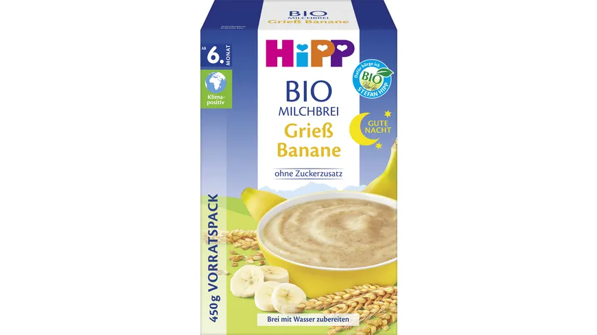 HiPP Bio-Milchbreie ohne Zuckerzusatz 450 g