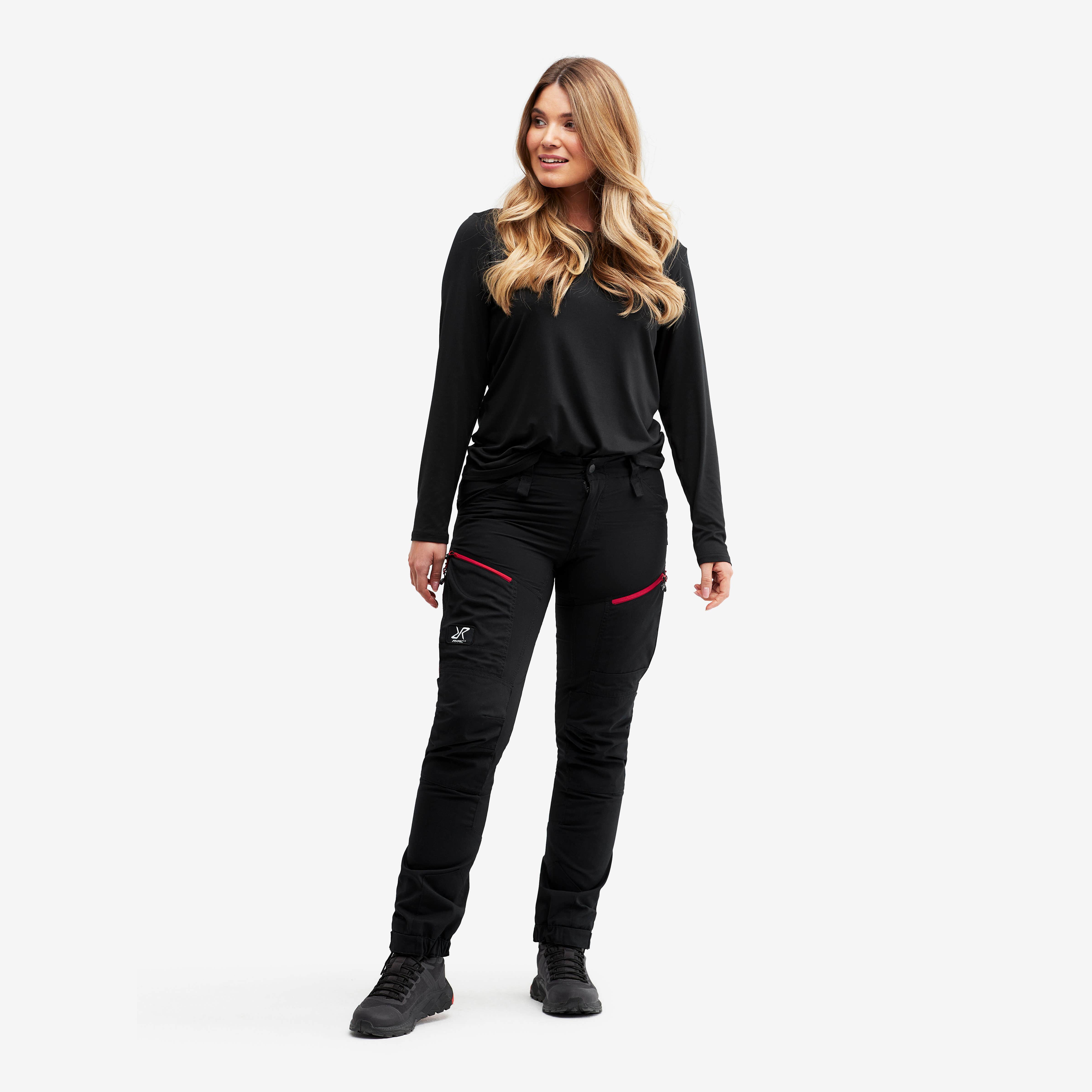 RVRC GP Pro Pants Femme Black/Red