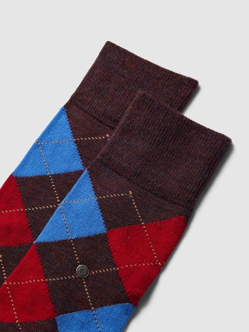 Socken mit Label-Stitching in mittelgrau meliert