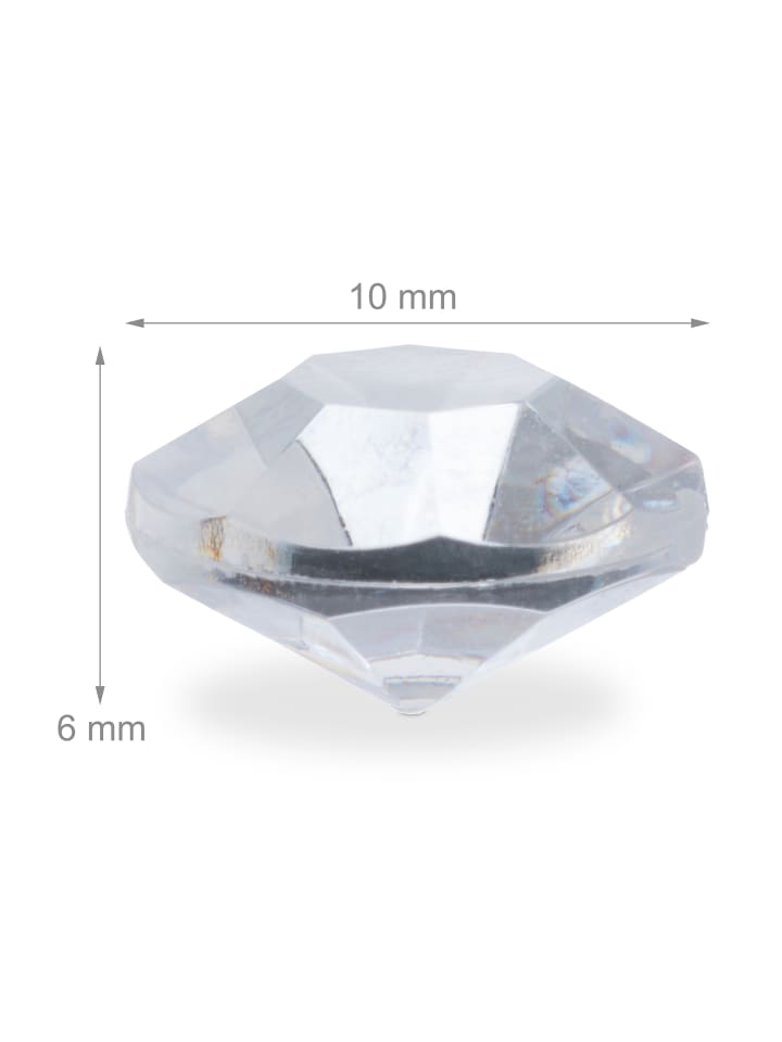 relaxdays 1700 x Deko Diamanten in Transparent günstig kaufen onesize