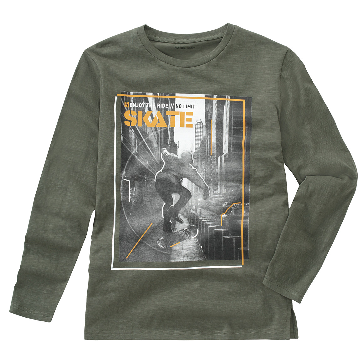Jungen Langarmshirt mit Foto-Print