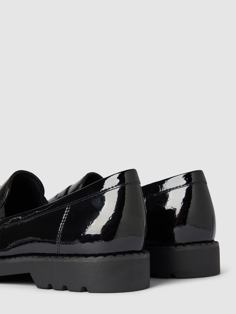Penny-Loafer mit Schaftbrücke in schwarz
