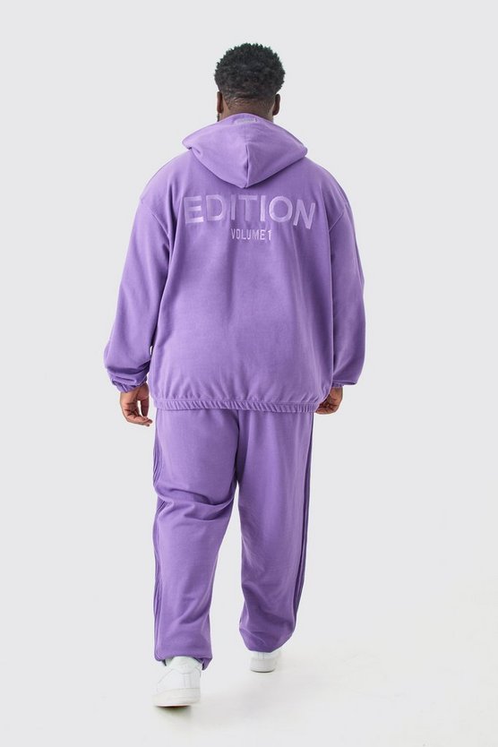 Plus Oversize Hoodie mit Edition Print