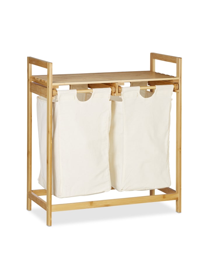 relaxdays Wäschekorb in Natur - 60 l günstig kaufen onesize