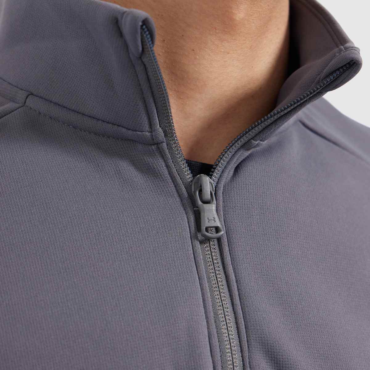 Under Armour – Grå tech fleece med 1/4-dragkedja