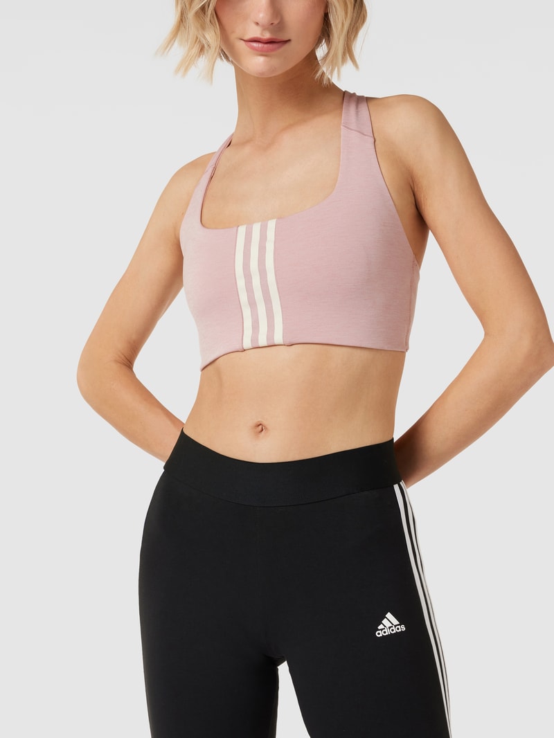 Bustier mit Logo-Streifen in mauve