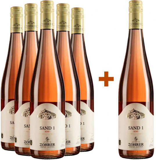 5+1 Paket 2022 SAND 1 Rosé trocken - Weingut Zöhrer