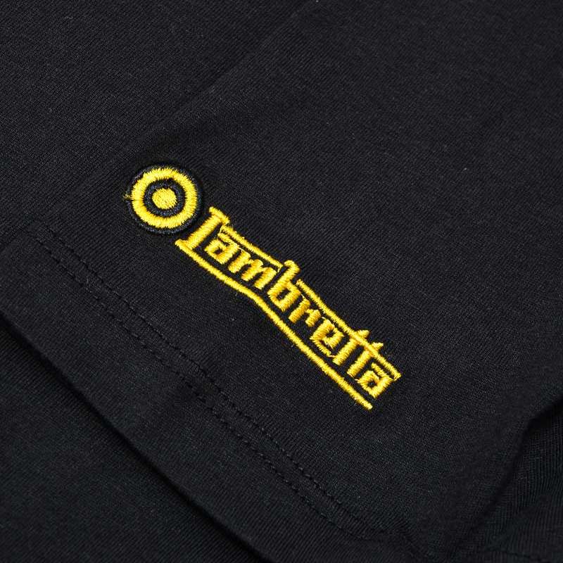 Lambretta Two Tone Box Herren T-Shirt SS0164-BLK GOLD