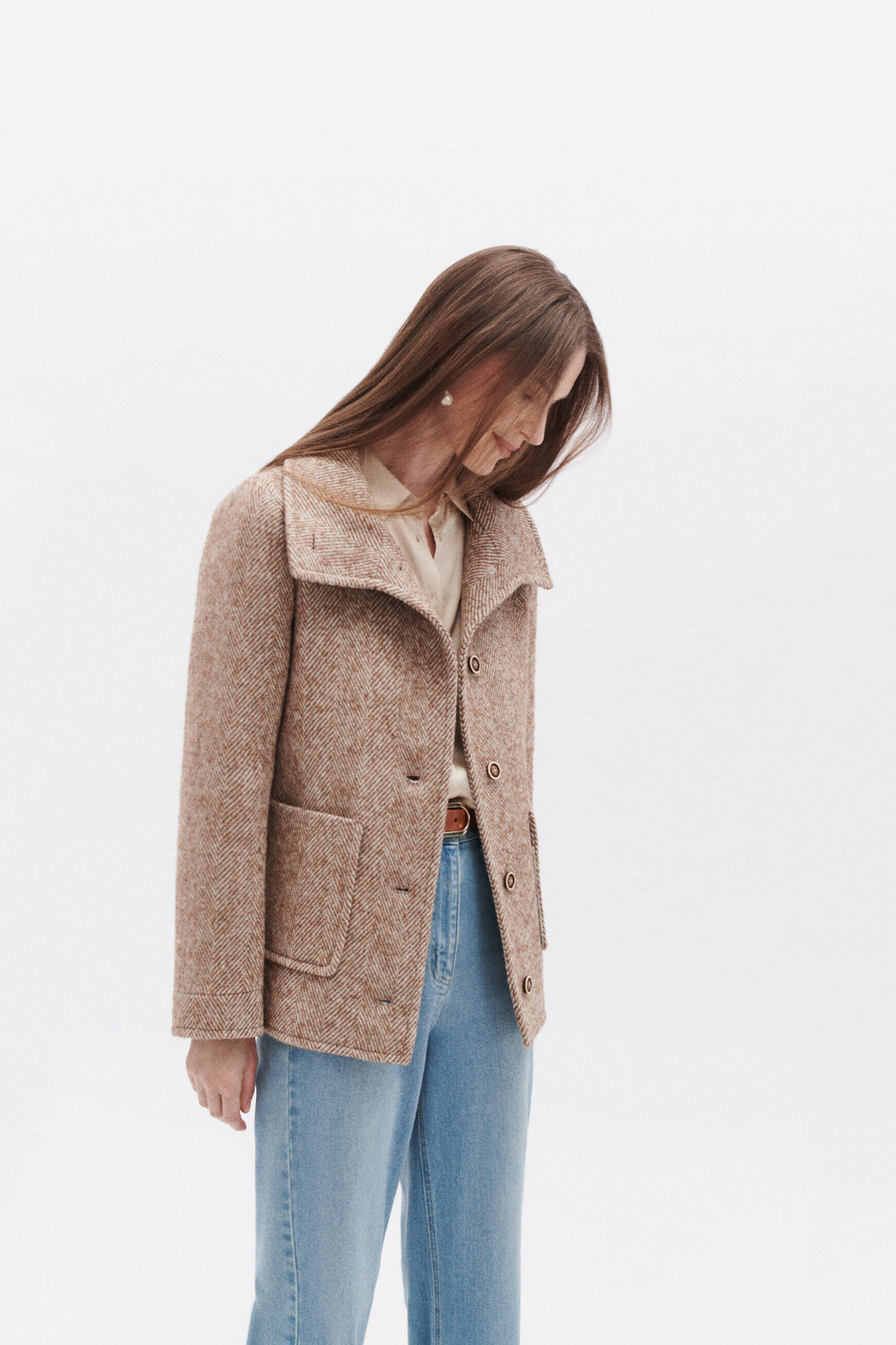 Manteau goa marron cognac femme