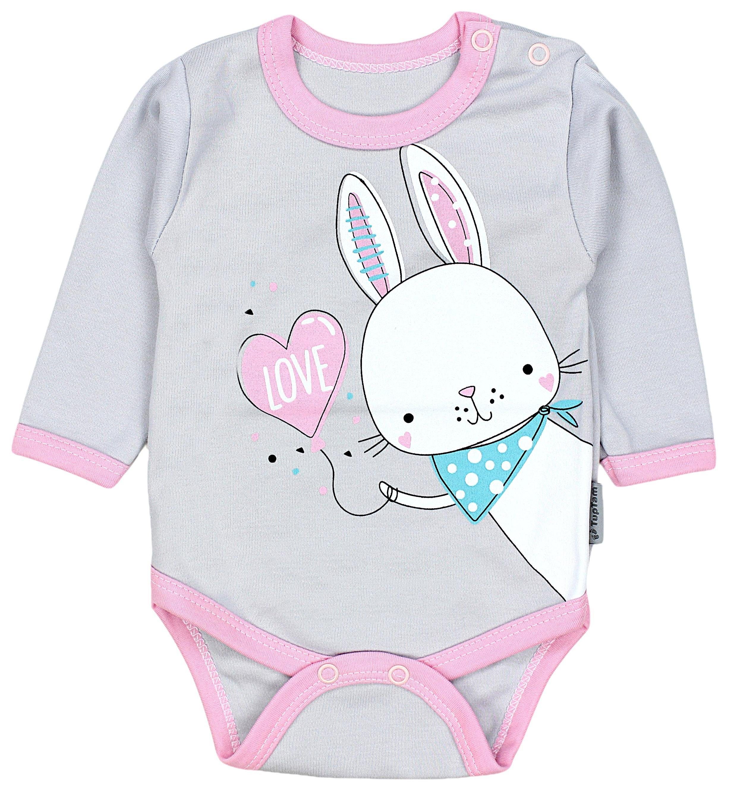 TupTam Langarmbody TupTam Mädchen Baby Body Langarm Unifarben 5er Pack
