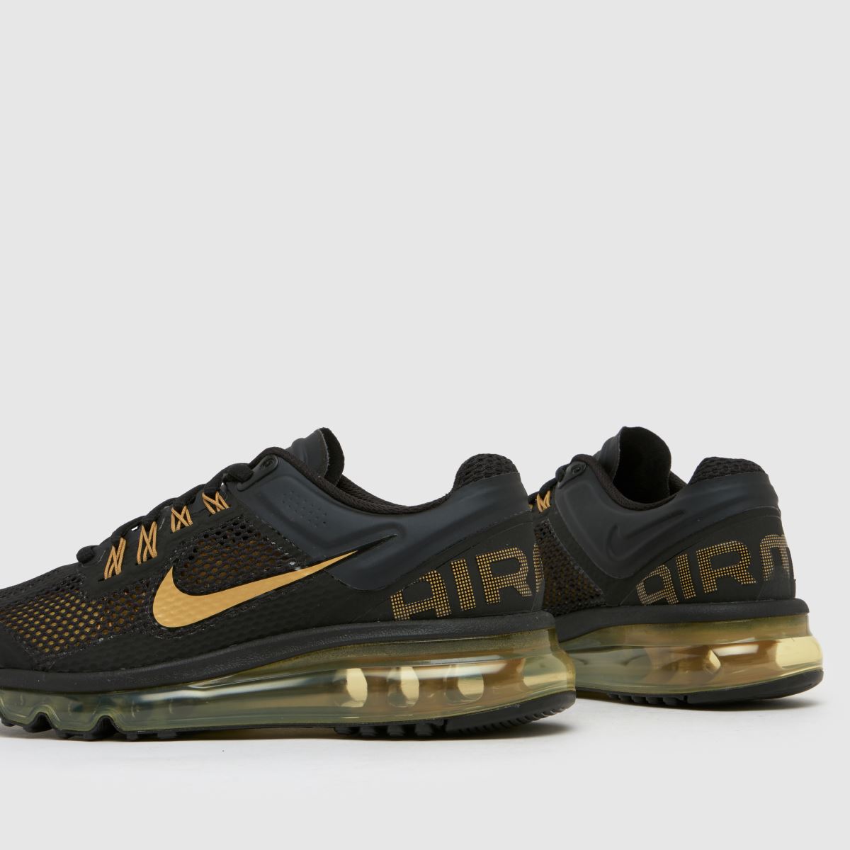 Nike Air Max 2013 fekete és arany gyerekcipő