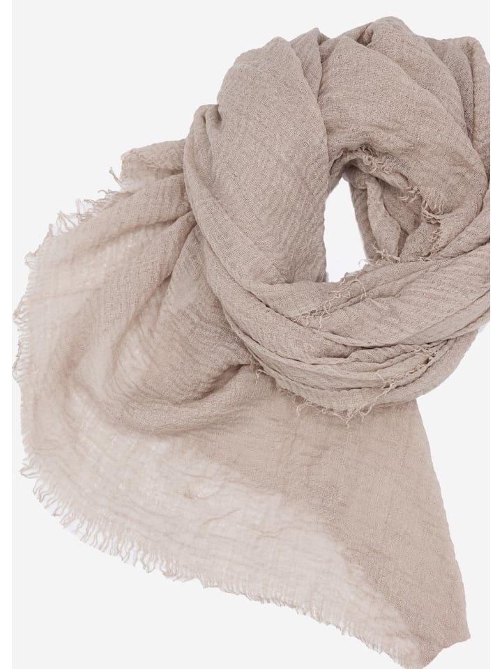 SASSYCLASSY Musselin Schals in Taupe günstig kaufen onesize