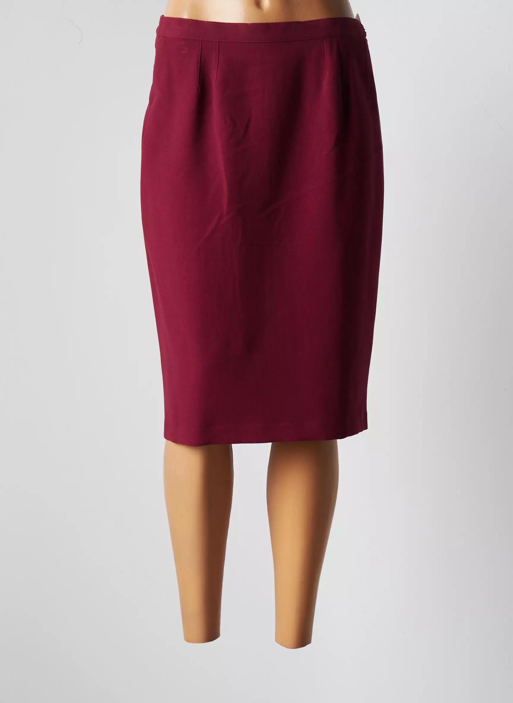 Jumfil Jupes Mi Longues Femme couleur rouge