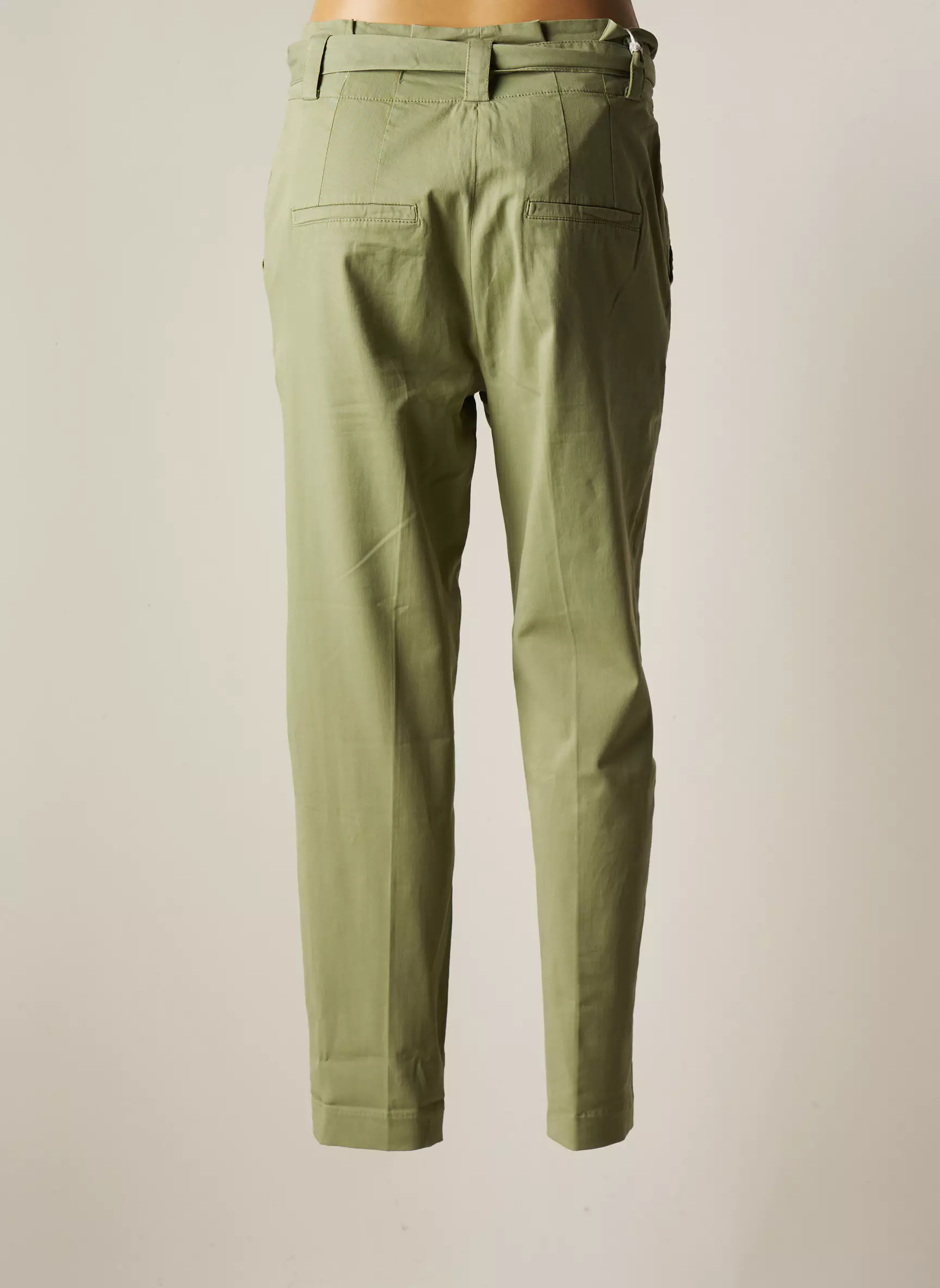Reiko Pantalons Droits Femme couleur vert