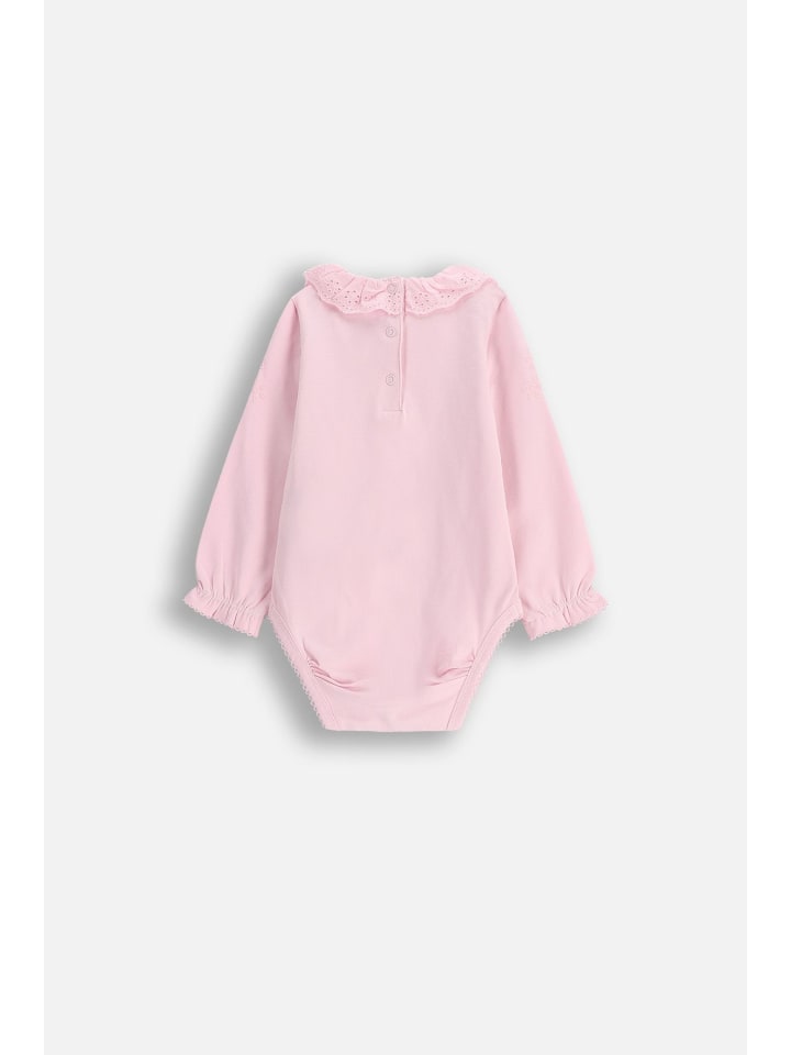 Coccodrillo Langarm-Body in gedämpftes Rosa günstig kaufen