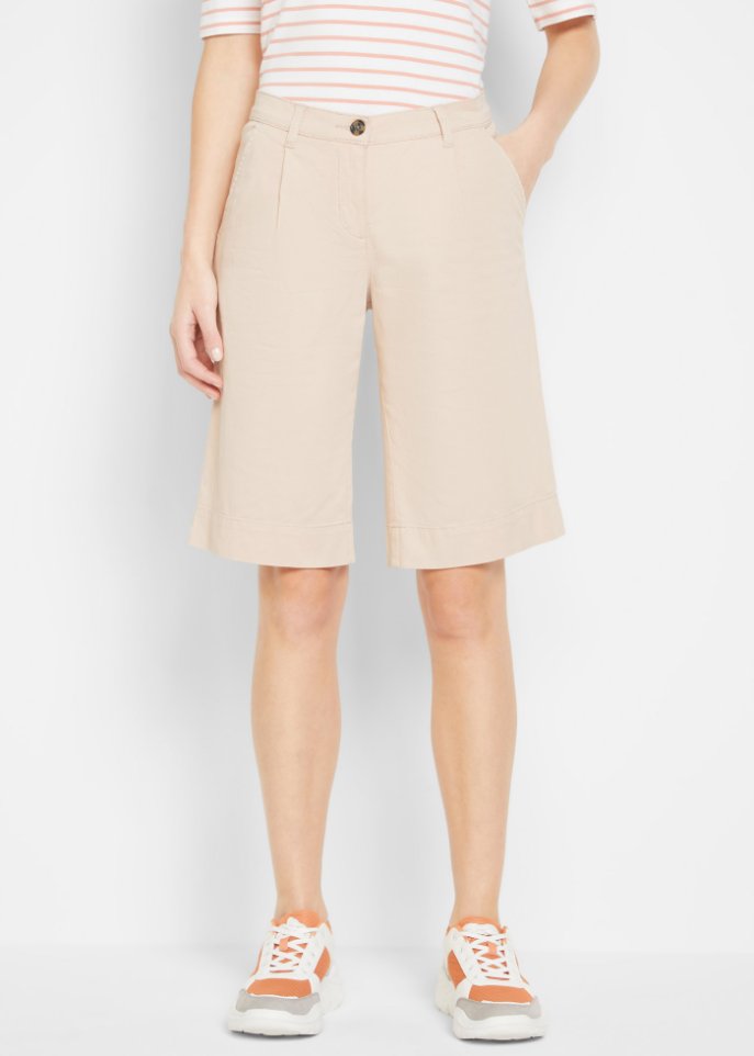 Weite Twill-Shorts