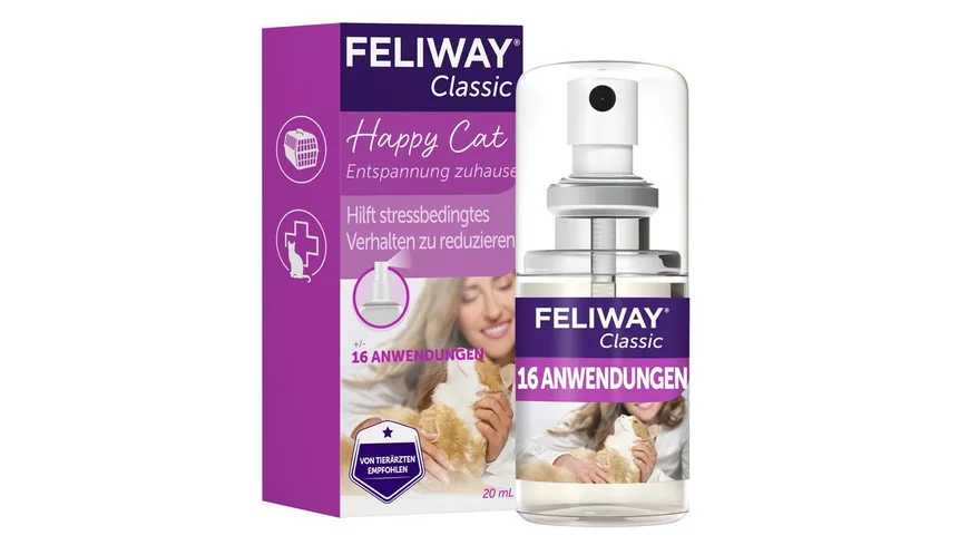 Feliway Katzenzubehör Classic Transportspray für Katzen 20 ml