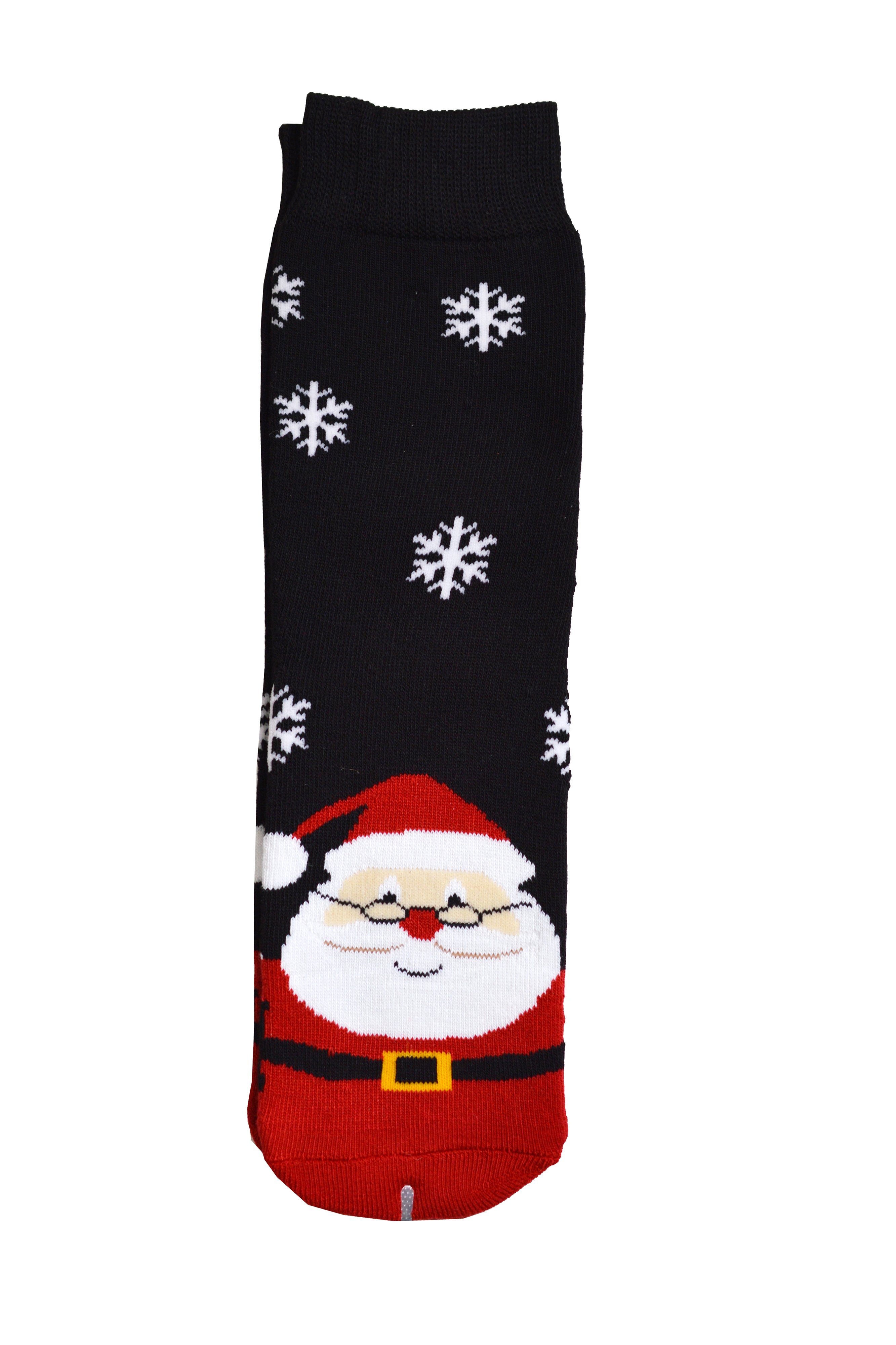 Frostfighter Thermosocken Weihnachtssocken (6 Paar) Anitipilling Innenfutter, Vollfrottee Innenfutter
