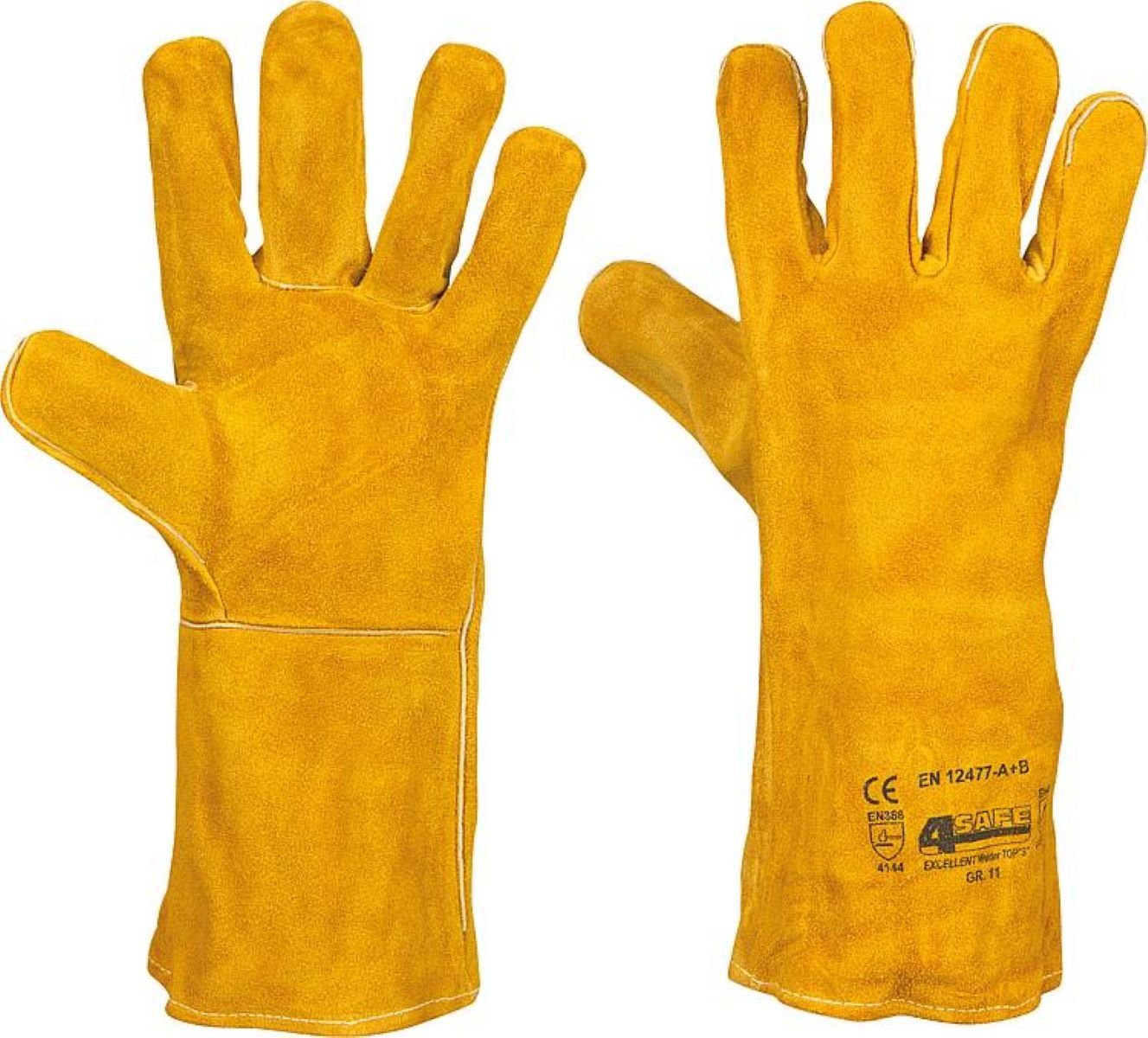 Werkshop Müller Schweißerhandschuhe Schweißerhandschuhe Gr. XXL gelb