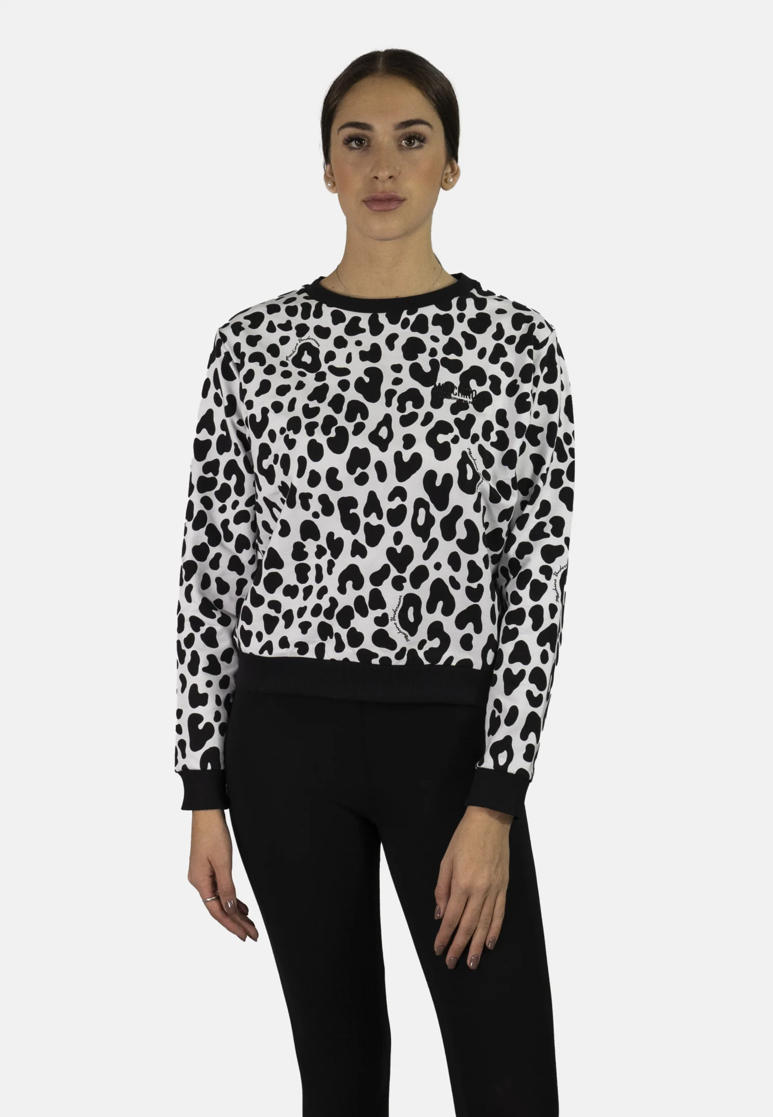 Sudadera Moschino Underwear ANIMALIER CREW NECK