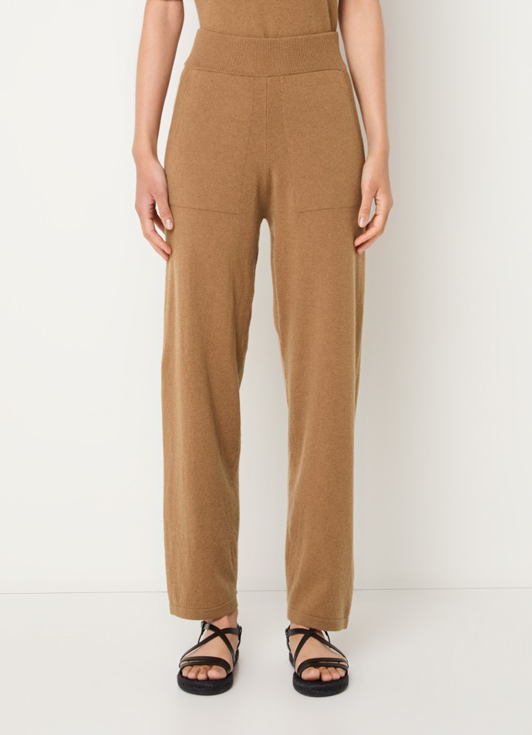 MaxMara Ghiro high waist loose fit trousers in cashmere blend