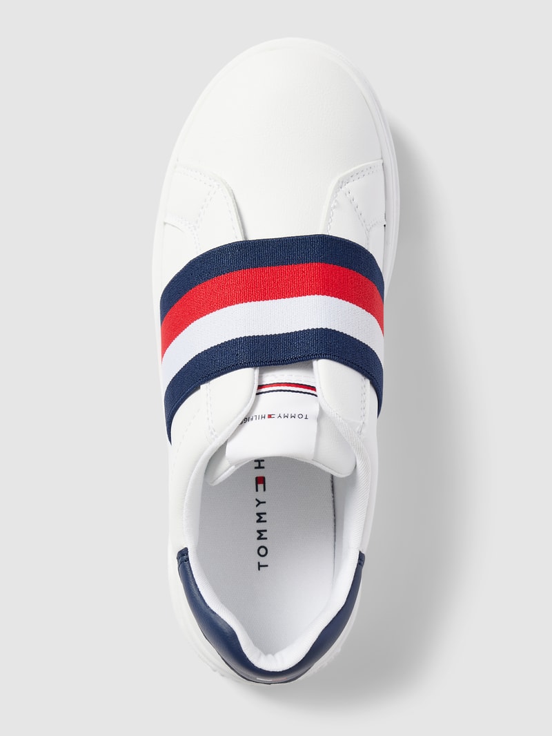 Slip-on-Sneaker mit labeltypischem Besatz Modell 'PAULENE' in weiß
