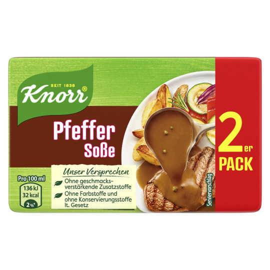 Knorr Pfeffer Soße ergibt 2x 250ML 46G
