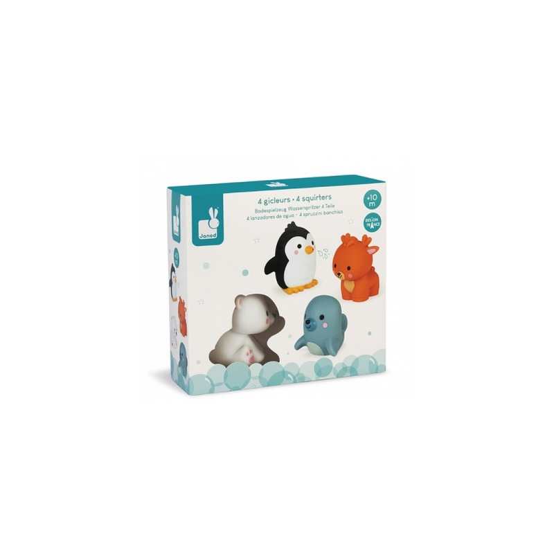 4 gicleurs de bain Les animaux polaires