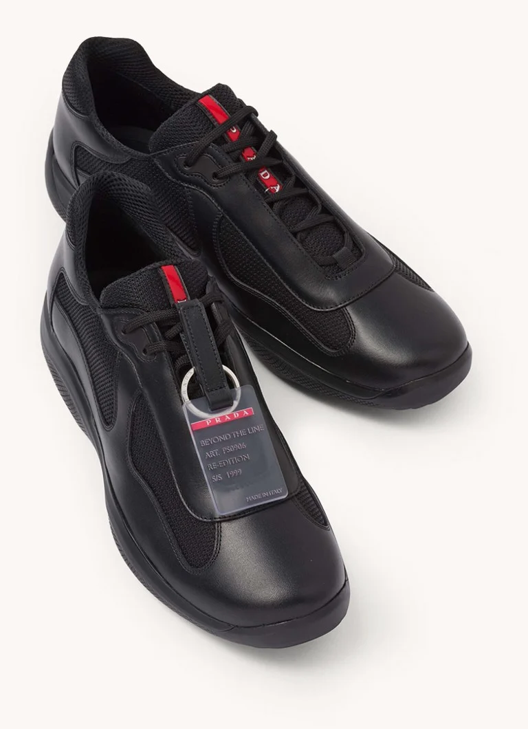 Αθλητικά παπούτσια Prada America's Cup Original με δερμάτινες λεπτομέρειες