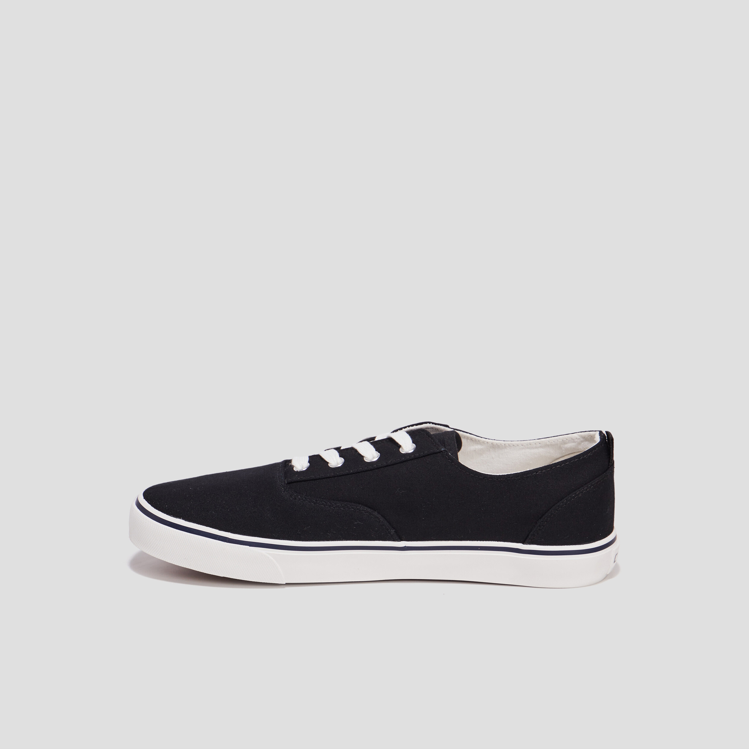Tennis en toile à lacets Creeks noir homme | La Halle