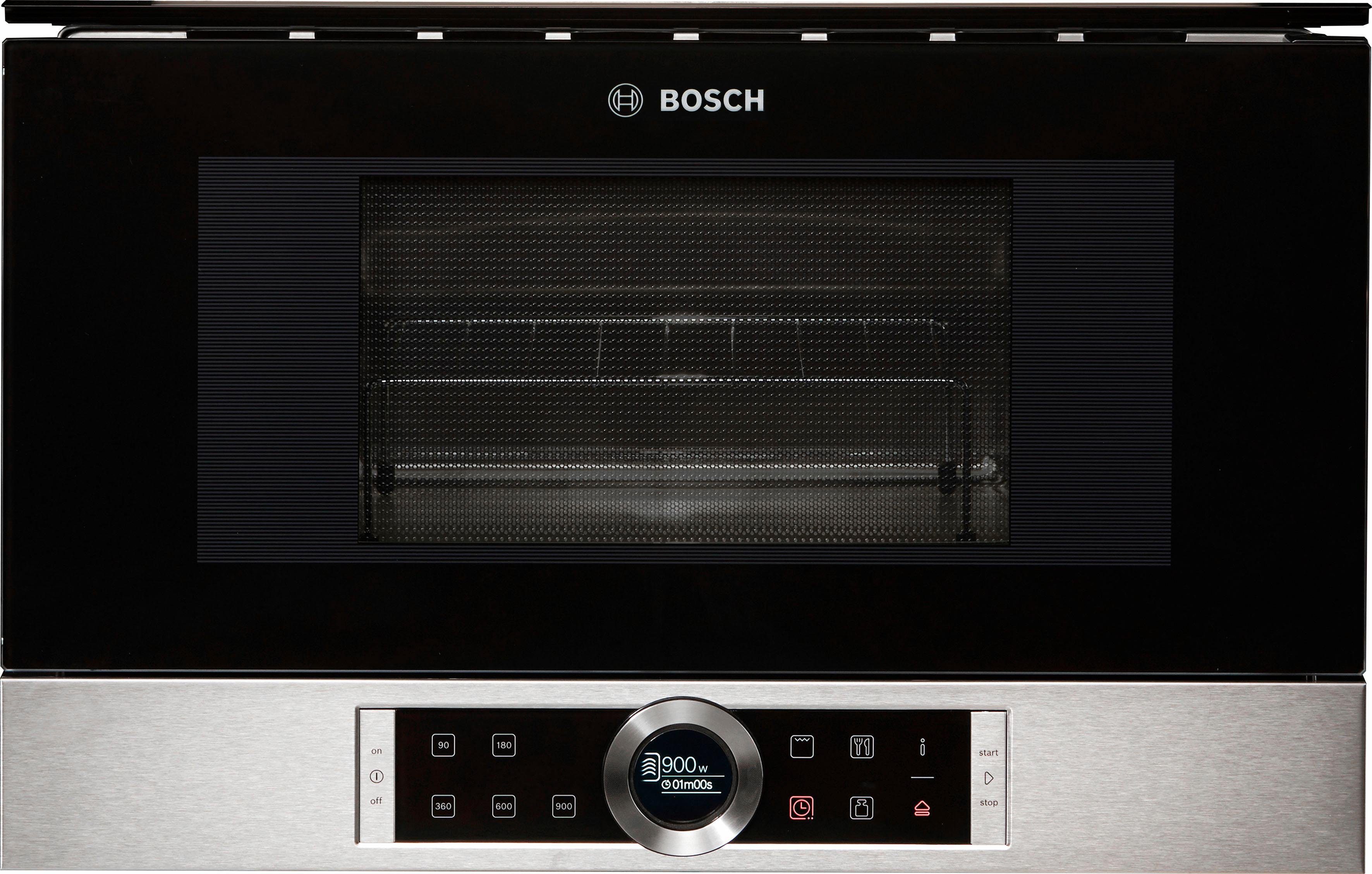 BOSCH Einbau-Mikrowelle BEL634GS1, Grill, Mikrowelle, 21 l
