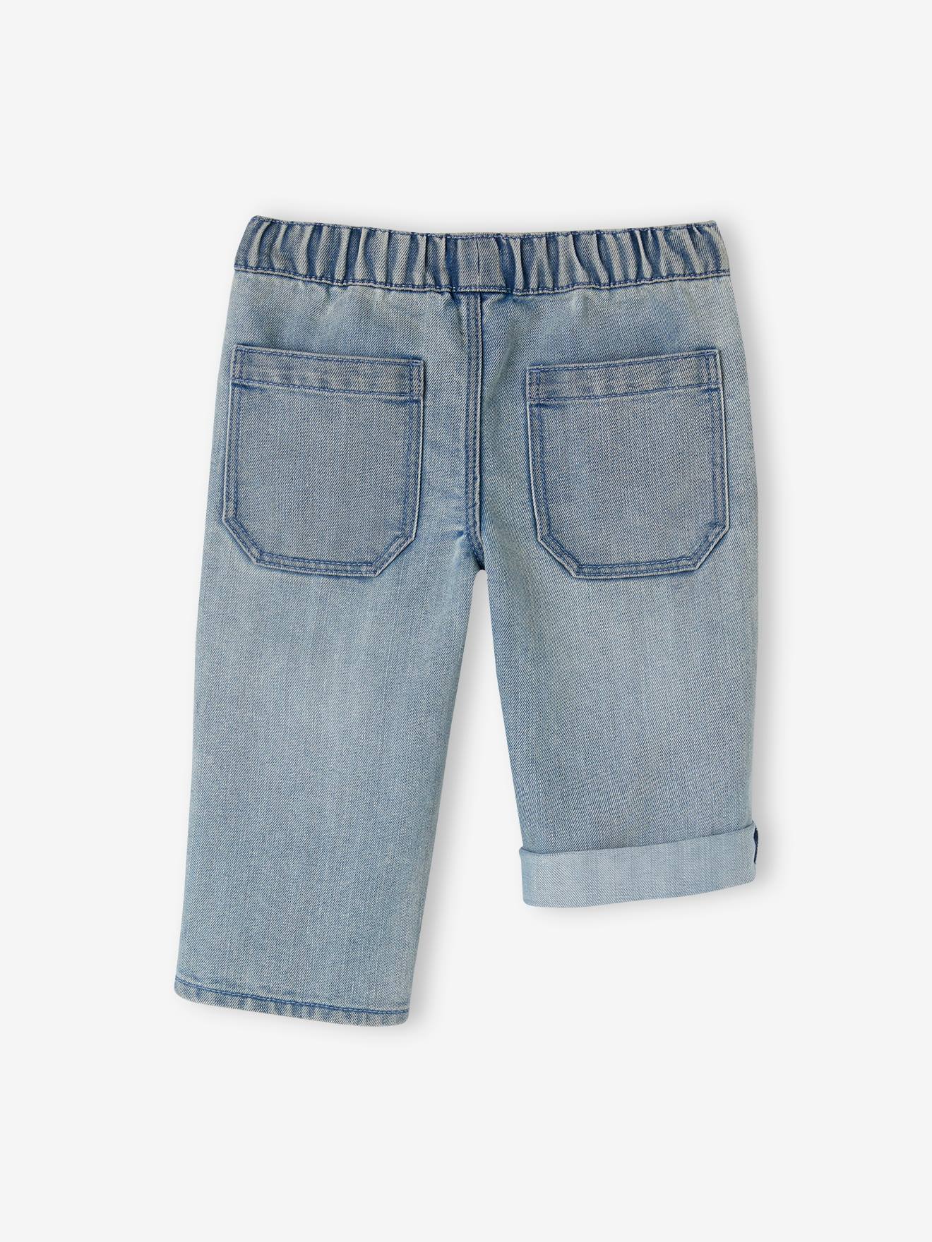 Vertbaudet Die UNVERWÜSTLICHE, robuste Jungen 3/4-Jeans - double stone