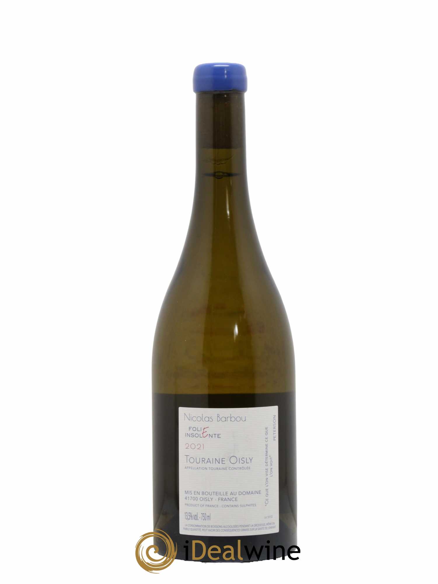 Touraine-Oisly Folie Insolente Nicolas Barbou  2021 - Lot de 1 Bouteille