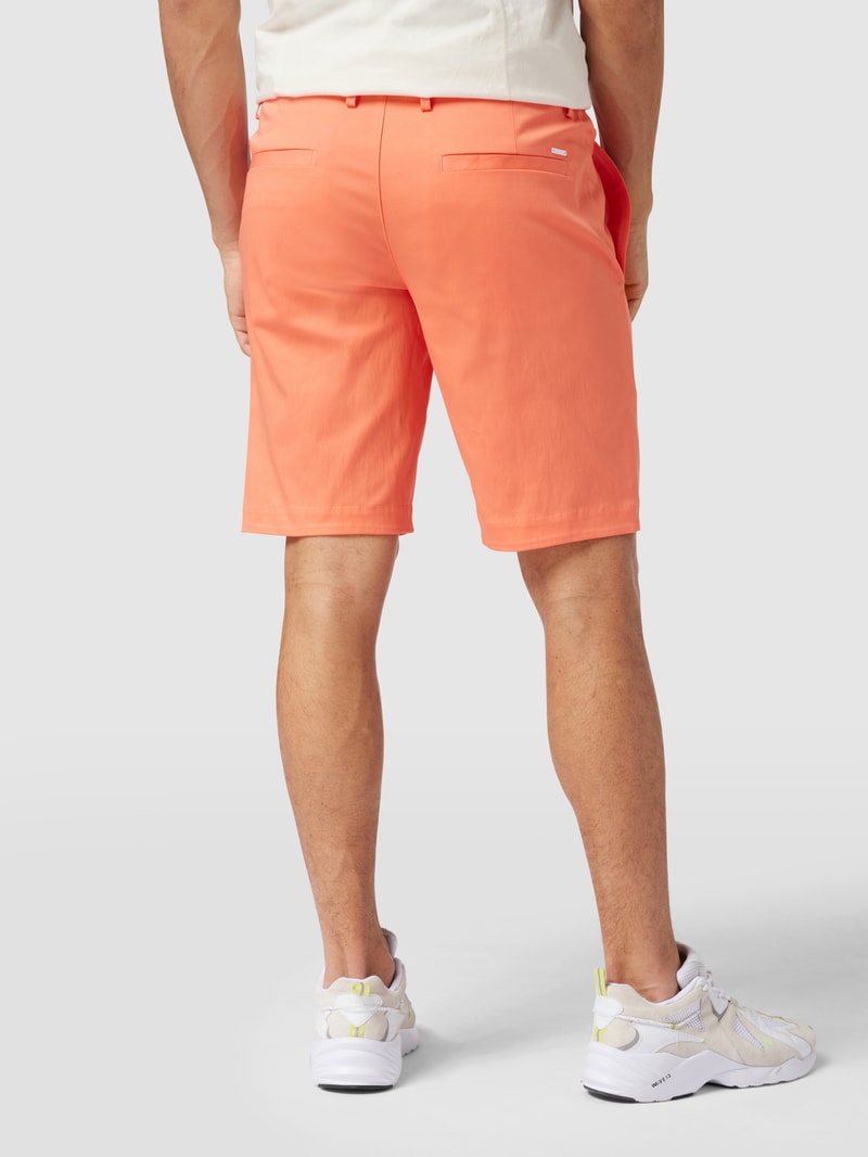 Slim Fit Shorts mit französischen Eingrifftaschen Modell 'Liem' in koralle