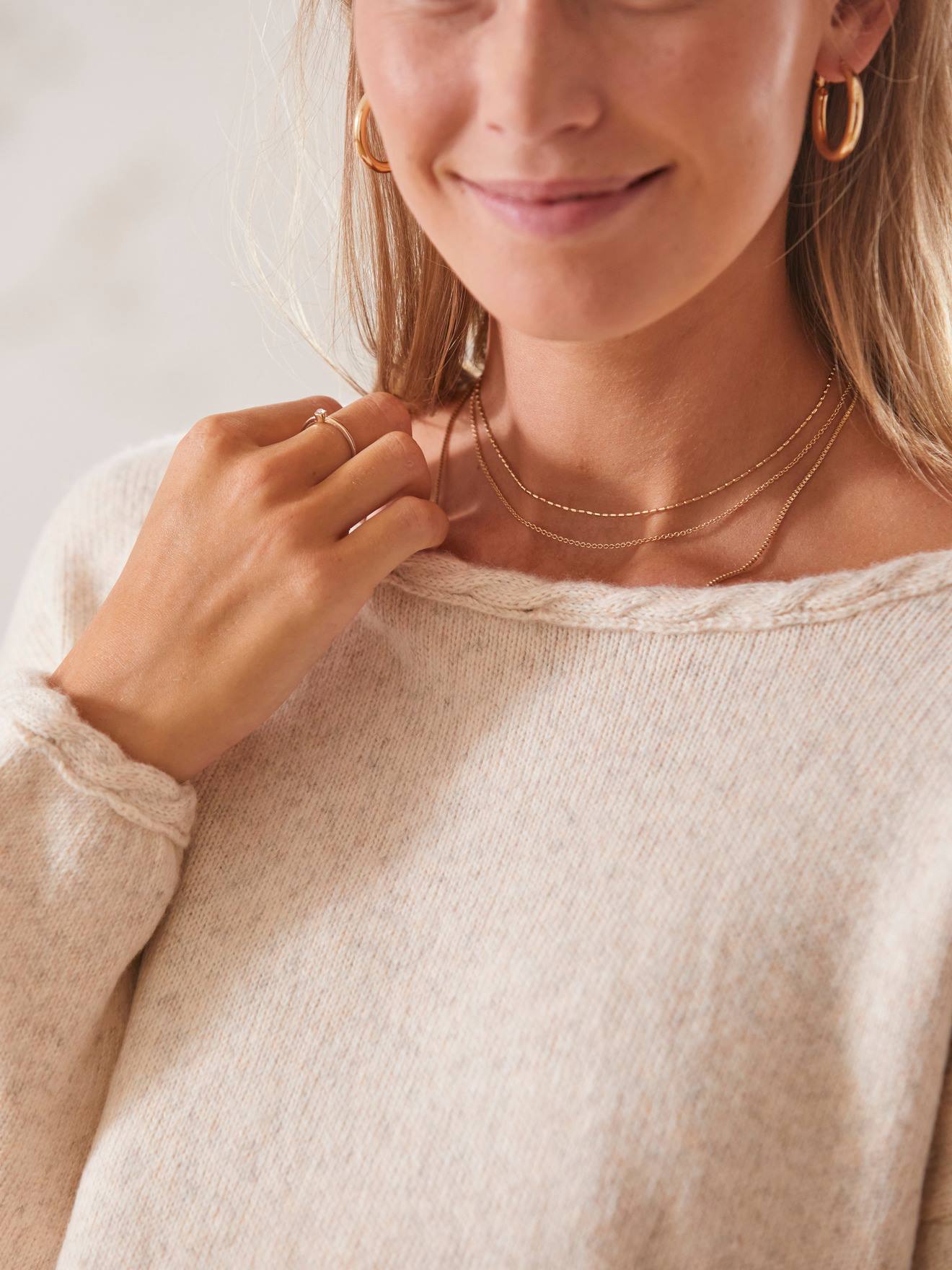 Vertbaudet Pullover mit Seitenschlitzen, Schwangerschaft & Stillzeit - grau meliert