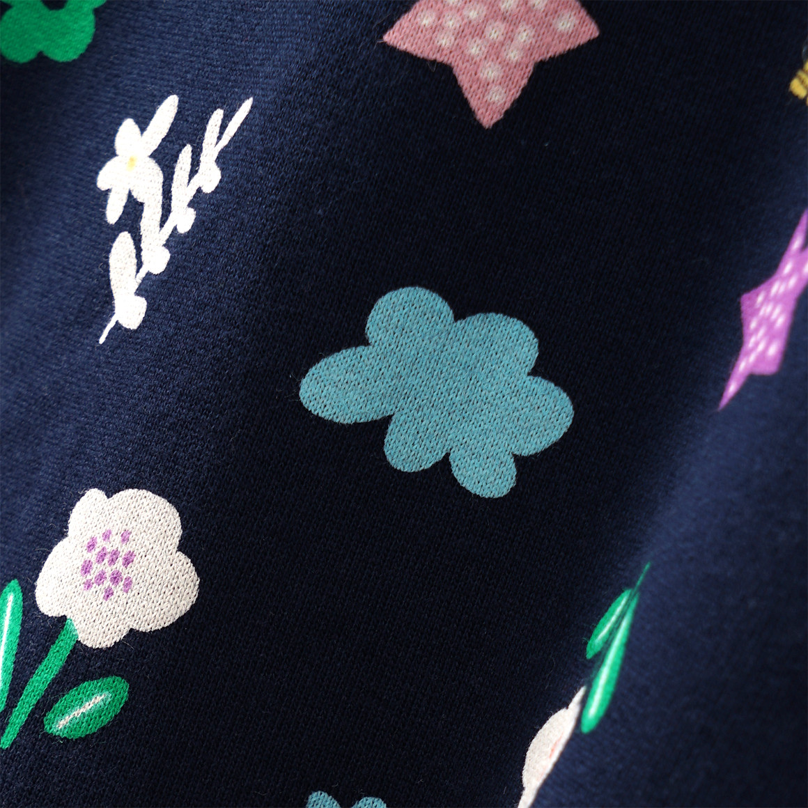 Mädchen Sweatkleid mit bunten Motiven