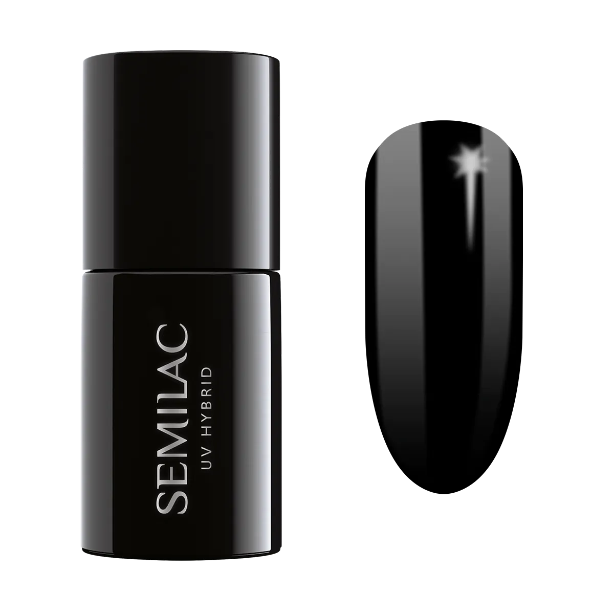 Semilac UV hibridni lak za nokte, 031 Black Diamond